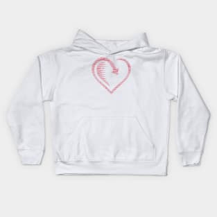 Je T'aime Modern Love Heart Fashion Tee Kids Hoodie